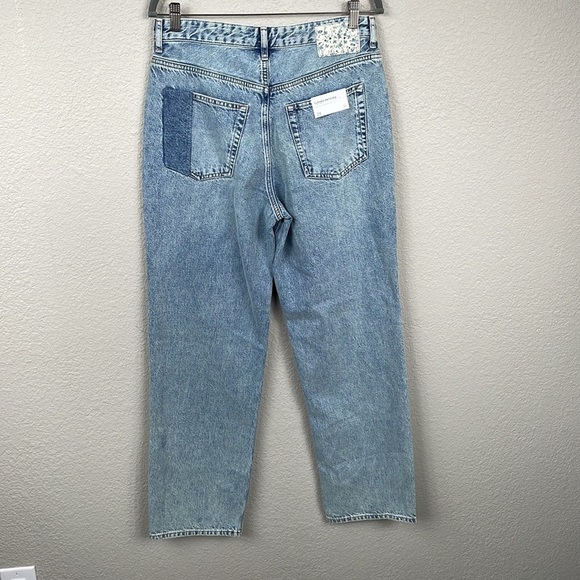 NWT AG Adriano Goldschmied Cloved Patched Jeans Nomad Straight Leg Sz 28 - Picture 7 of 14